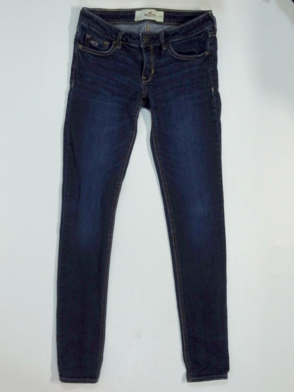 Hollister Sz 25W Lowrise Skinny Dark Jeans Womens Denim